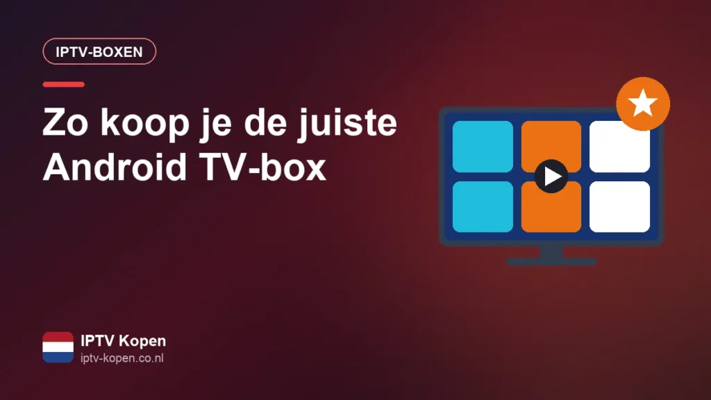 Android TV-box met afstandsbediening naast een tv