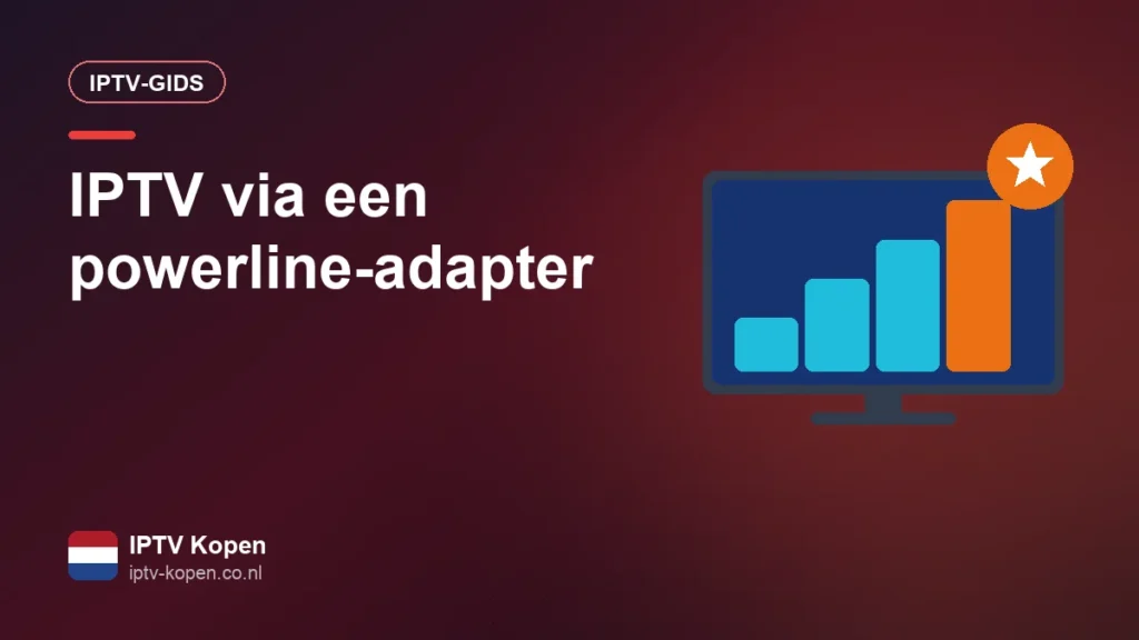 Powerline-adapter in een stopcontact, verbonden met een tv